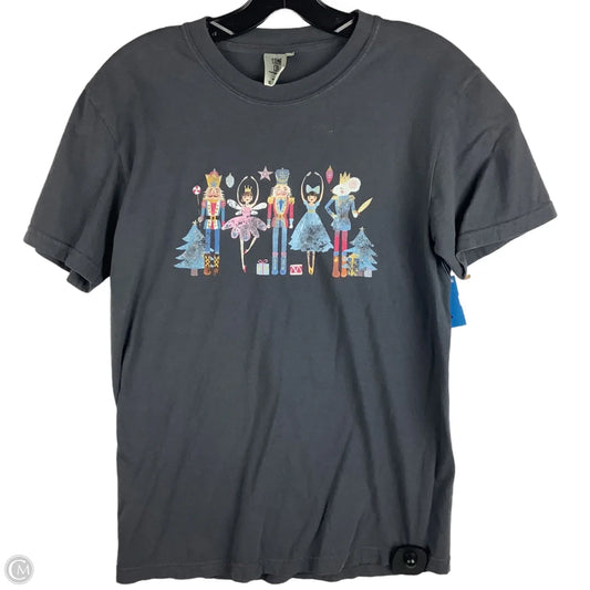 Top Short Sleeve Basic By Comfort Colors In Grey, Size: S