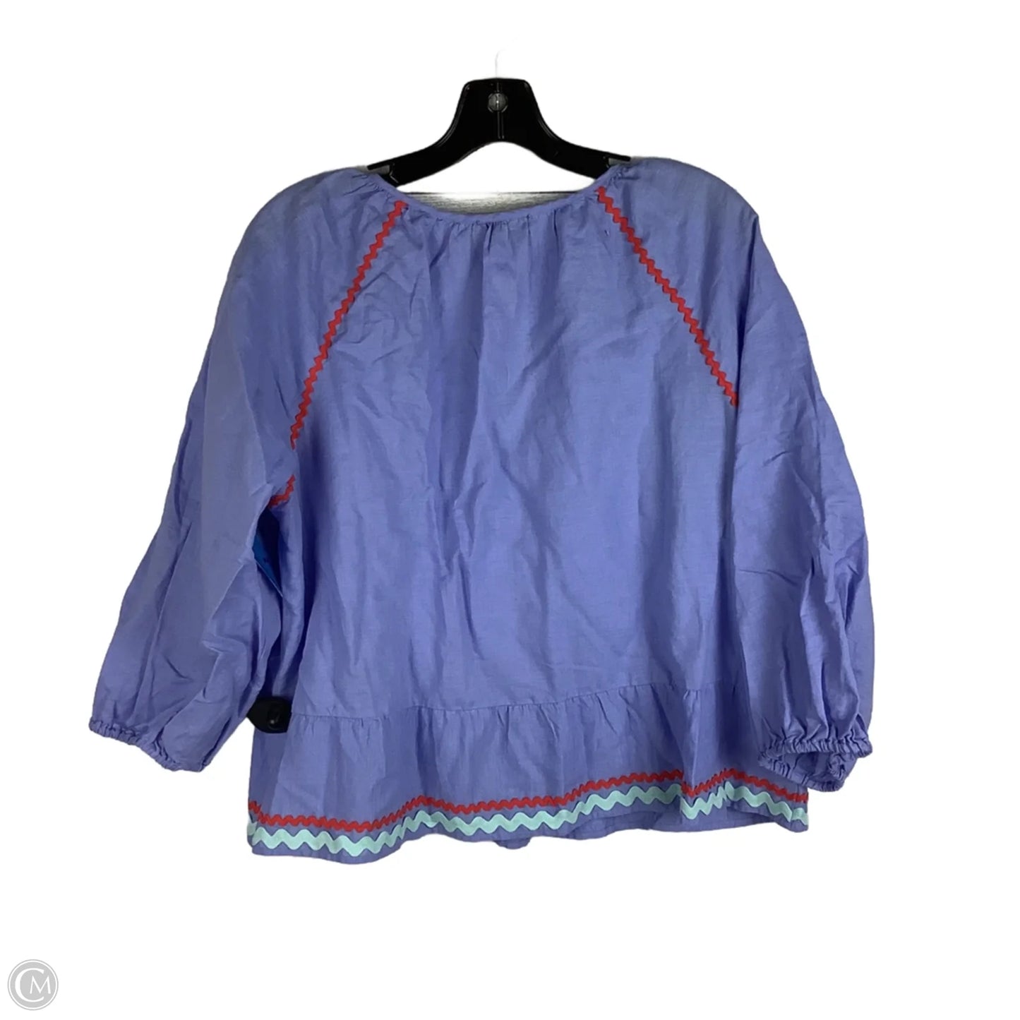 Top Long Sleeve By J. Crew In Blue, Size: L
