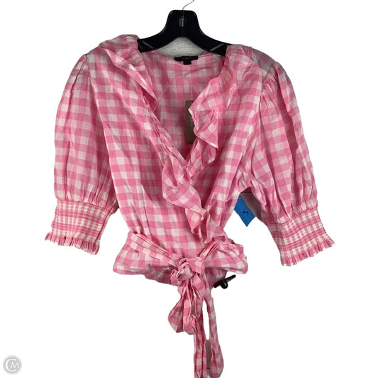 Top Short Sleeve By J. Crew In Pink, Size: L