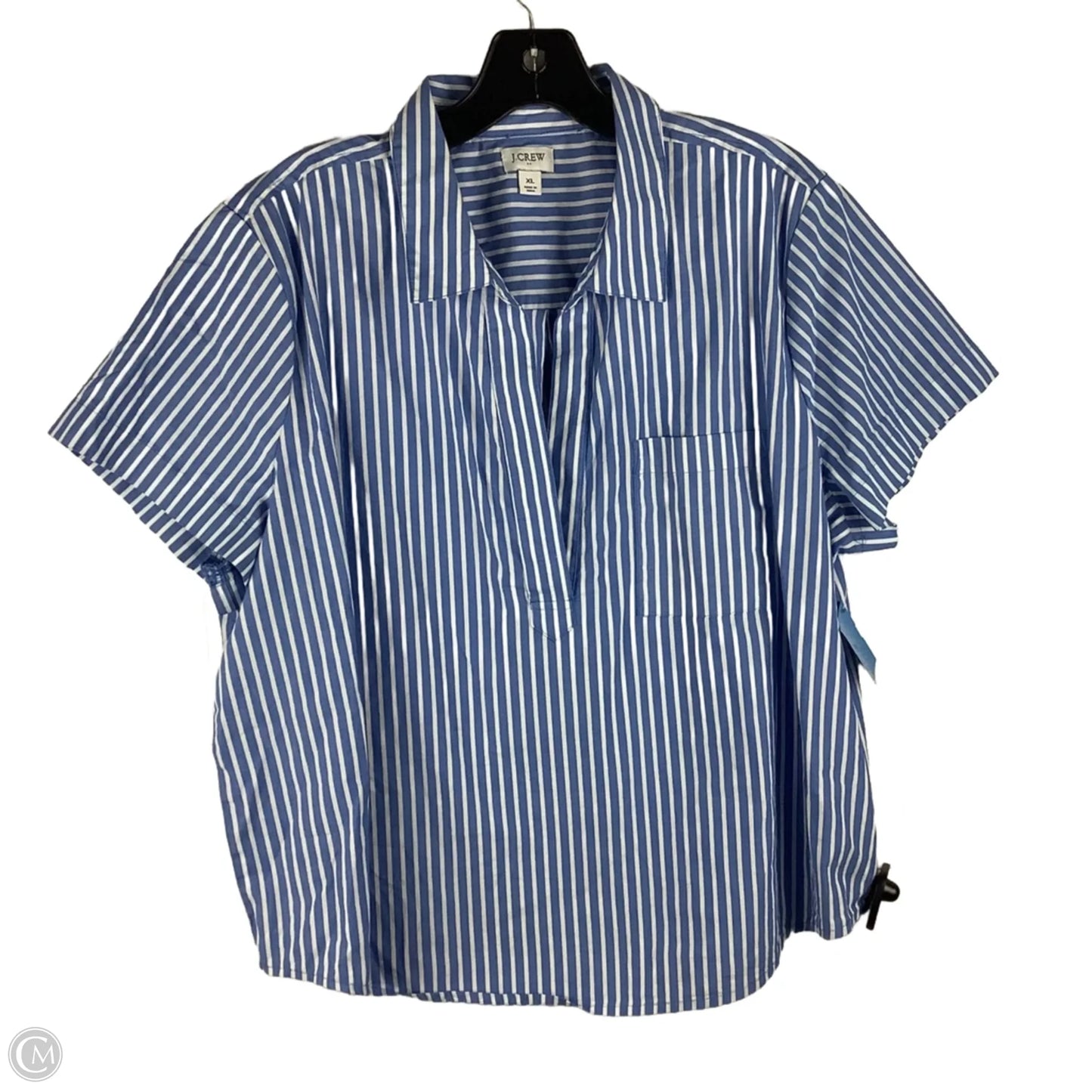 Top Short Sleeve By J. Crew In Striped Pattern, Size: Xl