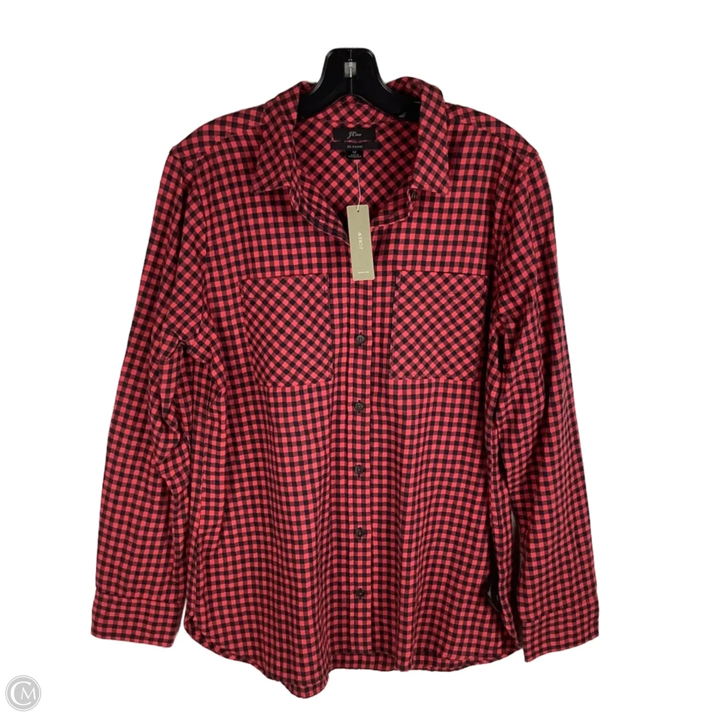 Top Long Sleeve By J. Crew In Red, Size: 12