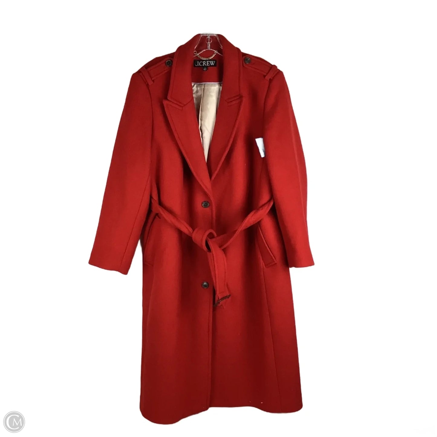 Coat Peacoat By J. Crew In Red, Size: Xl
