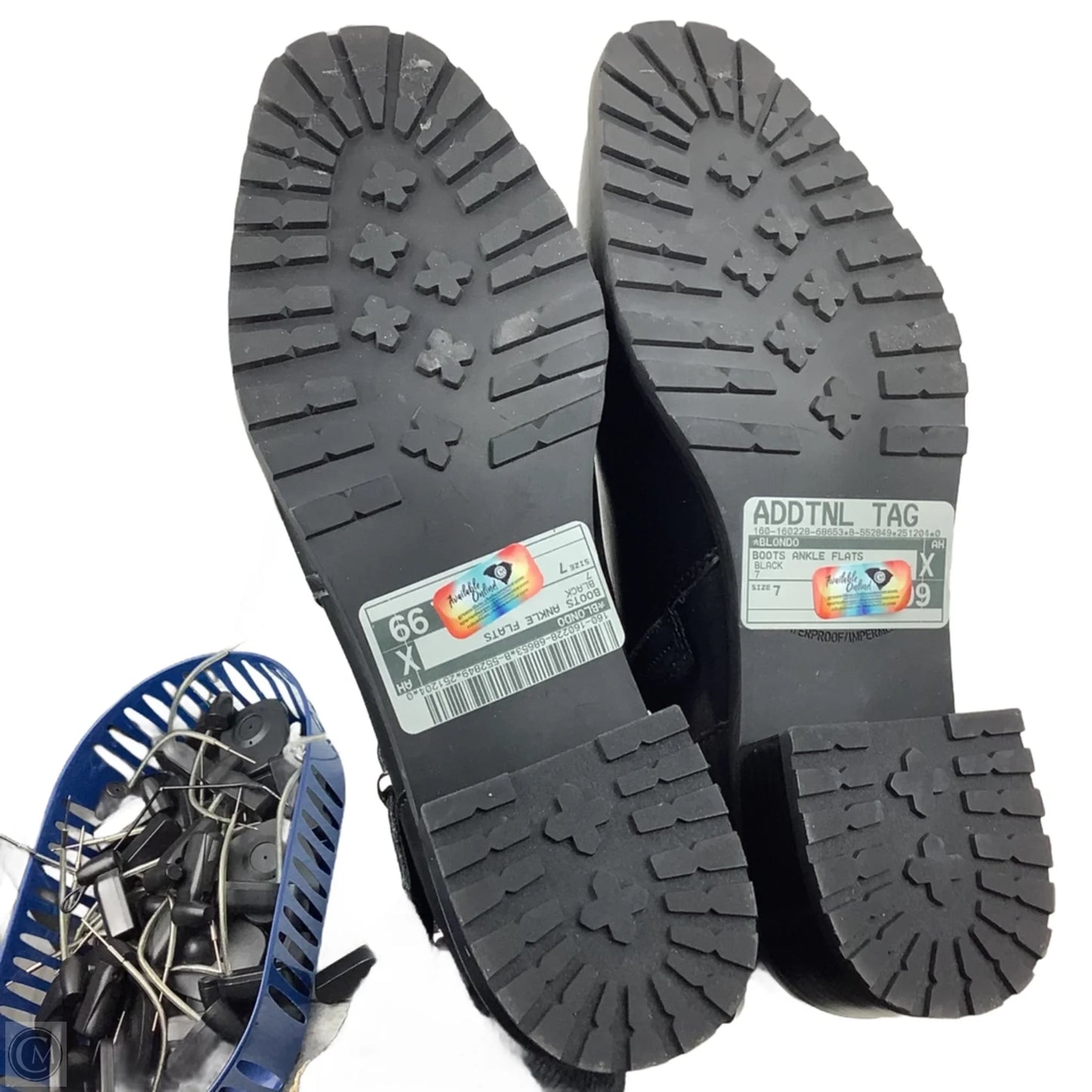 Boots Ankle Flats By Blondo In Black, Size: 7