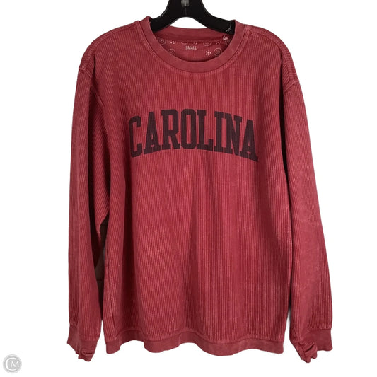 Sweatshirt Crewneck By Pressbox In Maroon, Size: S