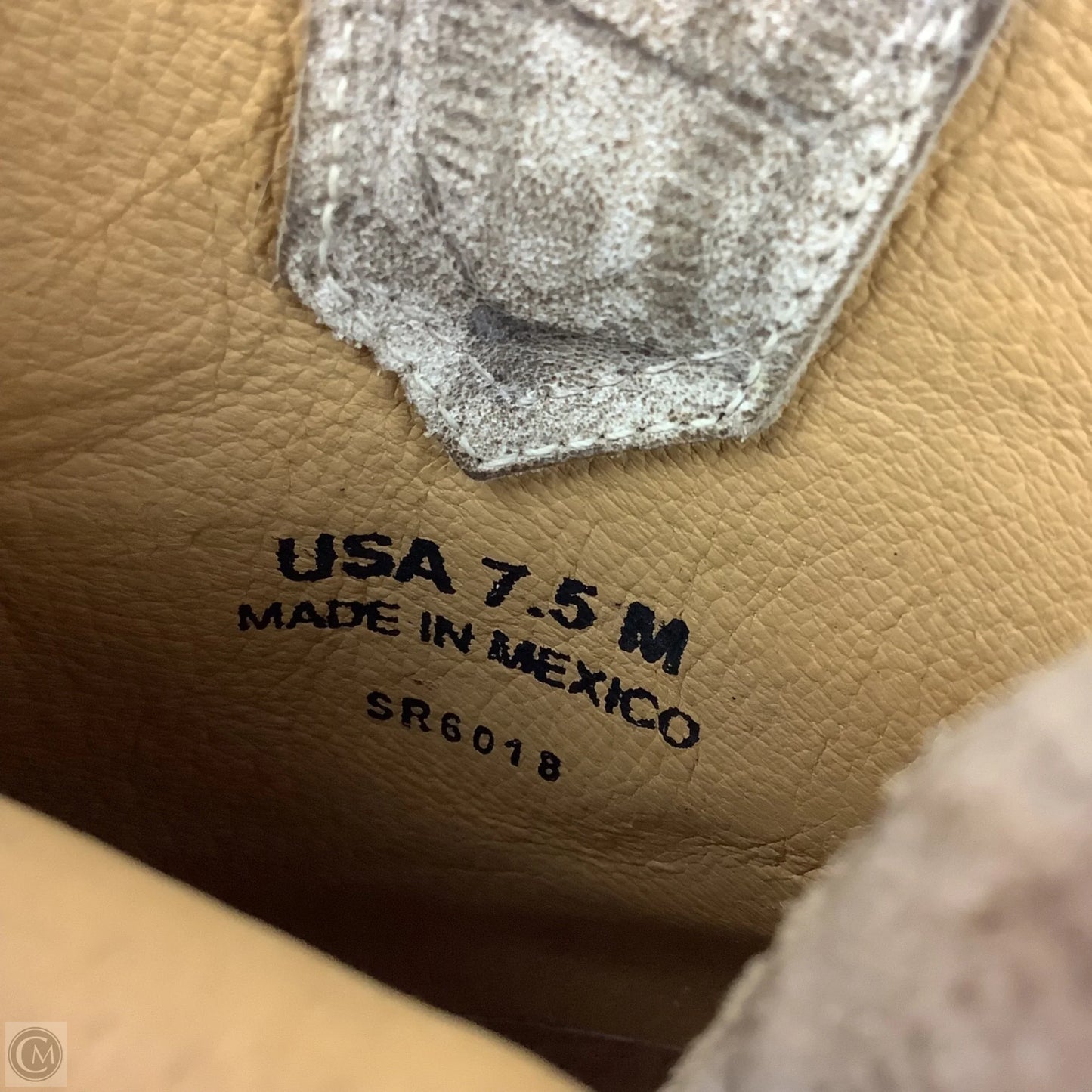 Boots Western By Cmc In Cream, Size: 7.5