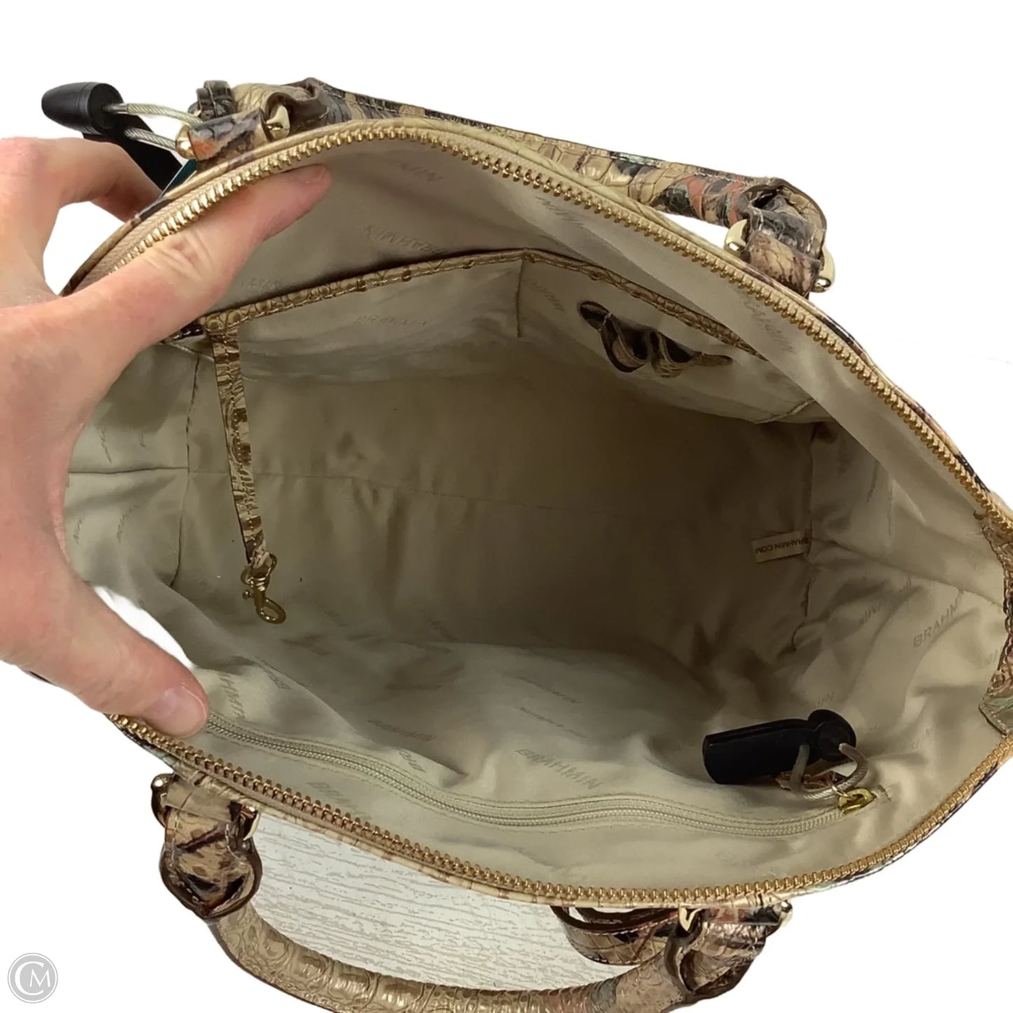 Handbag Designer By Brahmin, Size: Medium