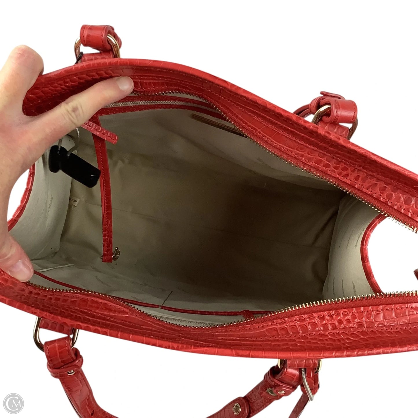 Handbag Designer By Brahmin, Size: Large