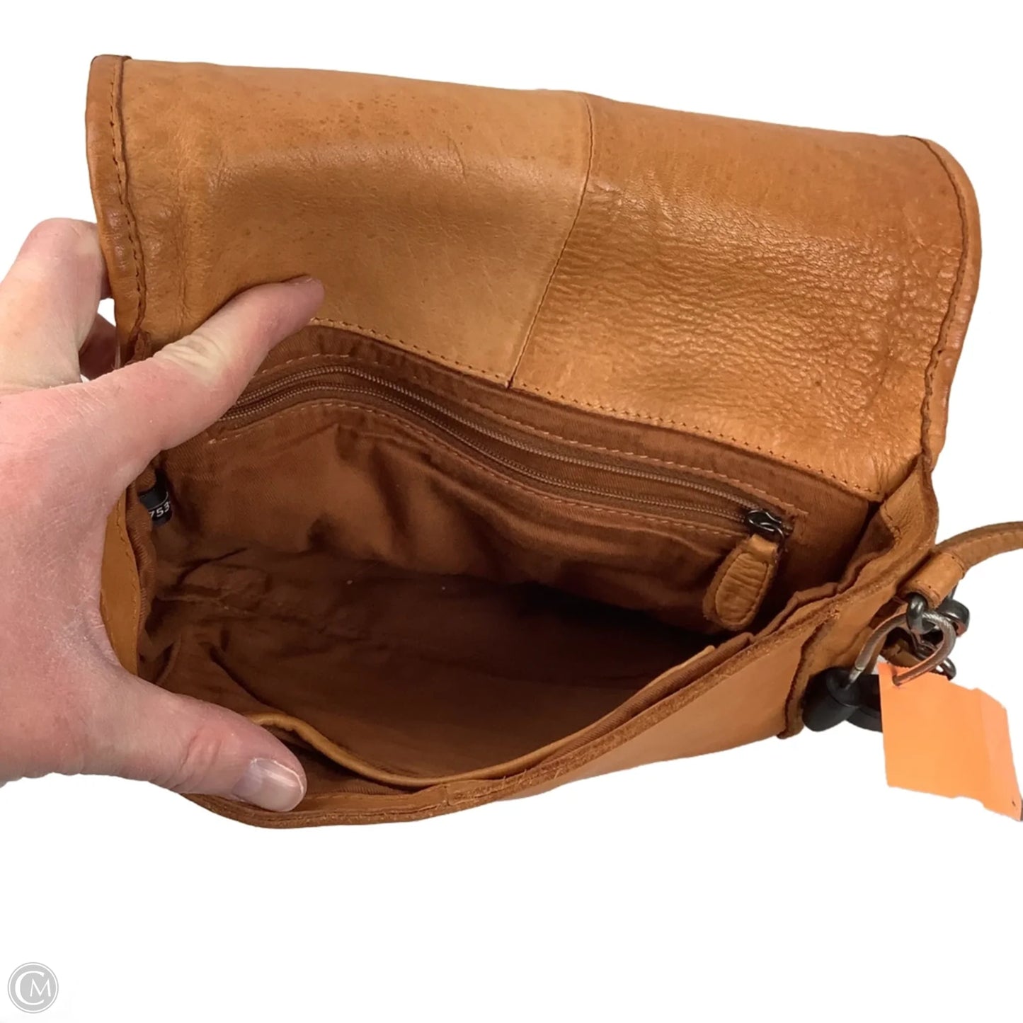 Crossbody Leather By Clothes Mentor, Size: Medium