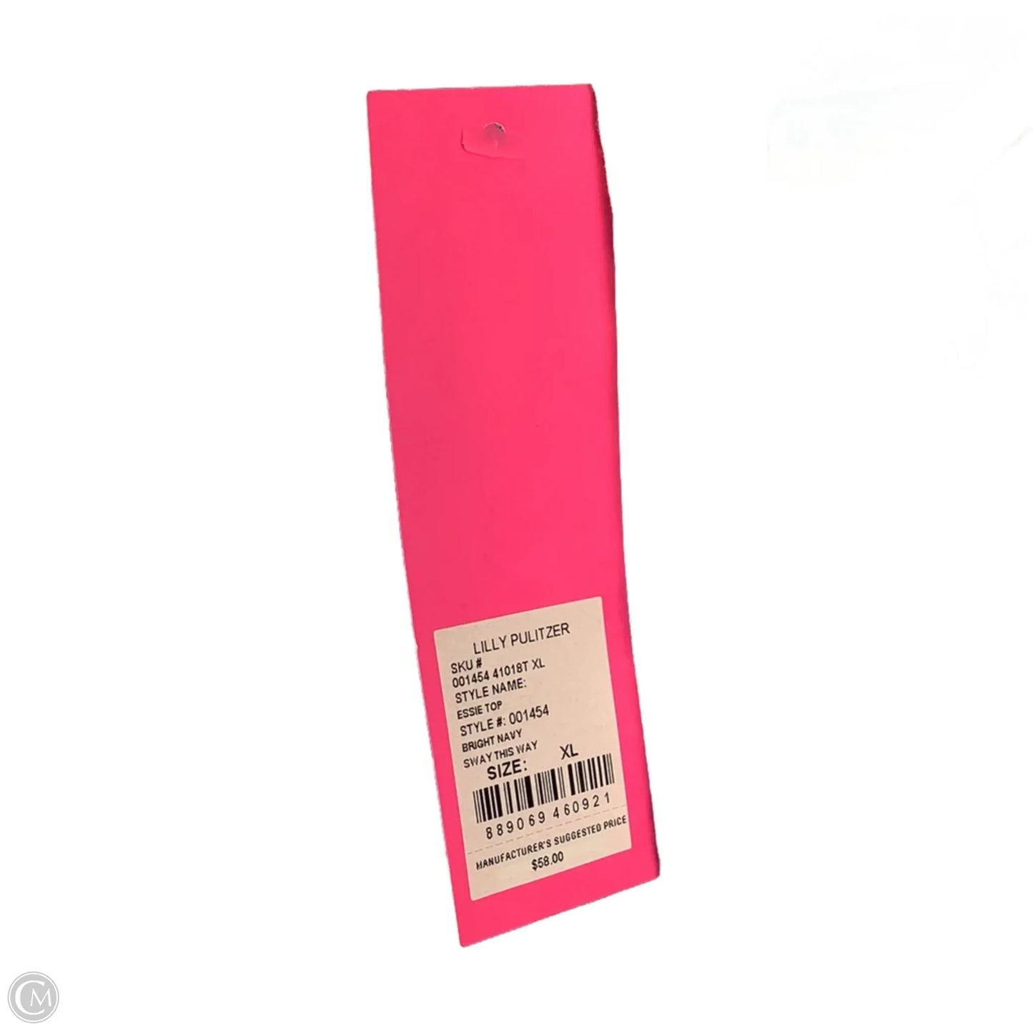 Top Sleeveless Designer By Lilly Pulitzer In Navy, Size: Xl