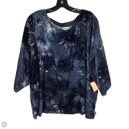 Top Short Sleeve By J. Jill In Navy, Size: Xl