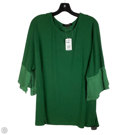 Top Long Sleeve By Suzanne Betro In Green, Size: L