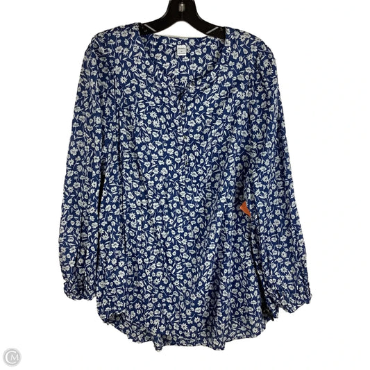 Top Long Sleeve By Old Navy In Floral Print, Size: Xl