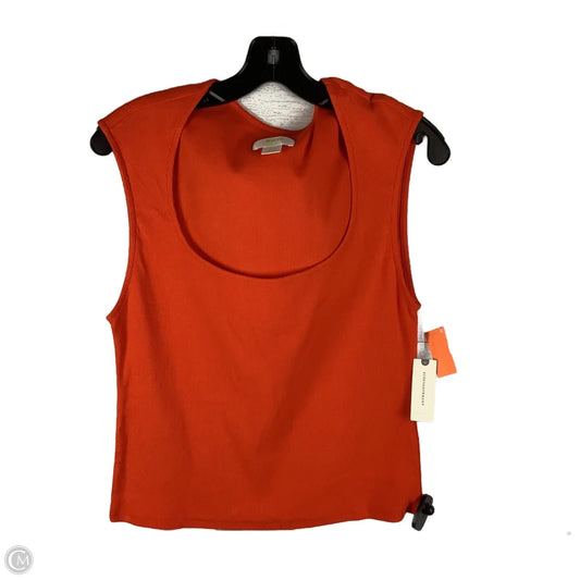 Top Sleeveless By Maeve In Orange, Size: L