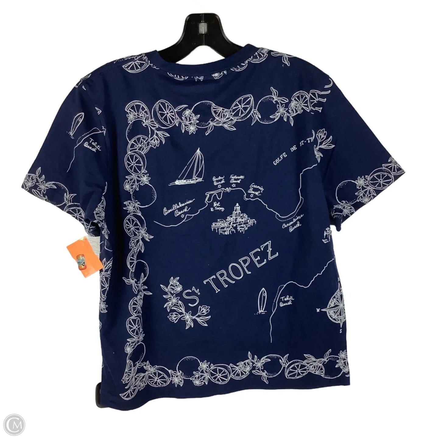 Top Short Sleeve Basic By J. Crew In Navy, Size: S