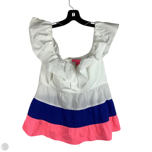 Top Sleeveless Designer By Lilly Pulitzer In White, Size: 10