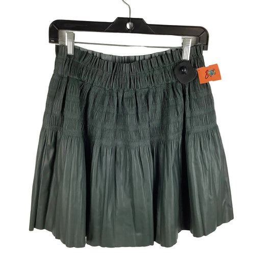 Skirt Mini & Short By 7 For All Mankind In Green, Size: S