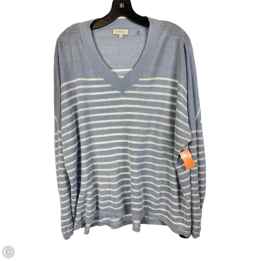 Top Long Sleeve By Cmc In Blue, Size: Xl