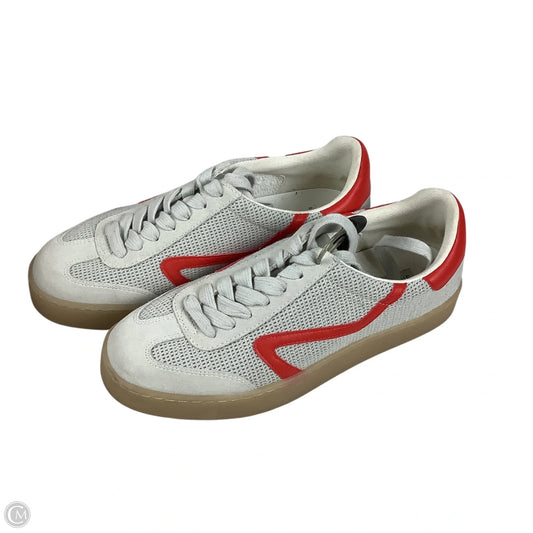Shoes Sneakers By Steve Madden In Grey & Red, Size: 10