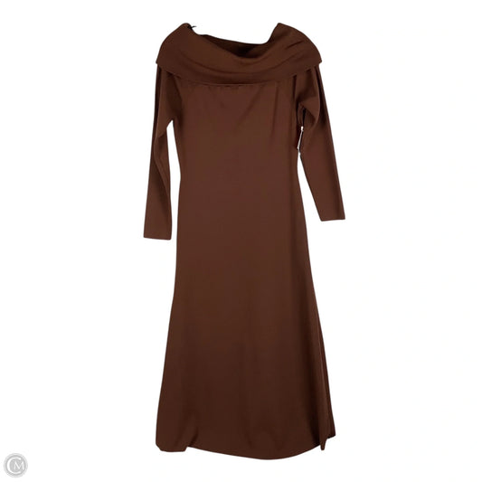 Dress Party Midi By Cmc In Brown, Size: L (fitted)