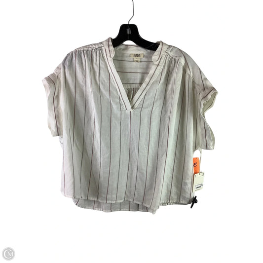 Top Short Sleeve By Ana In Striped Pattern, Size: S