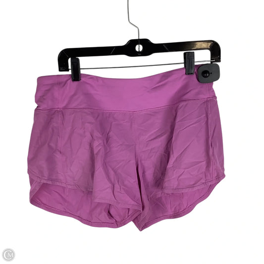 Athletic Shorts By Lululemon In Purple, Size: 8 Tall
