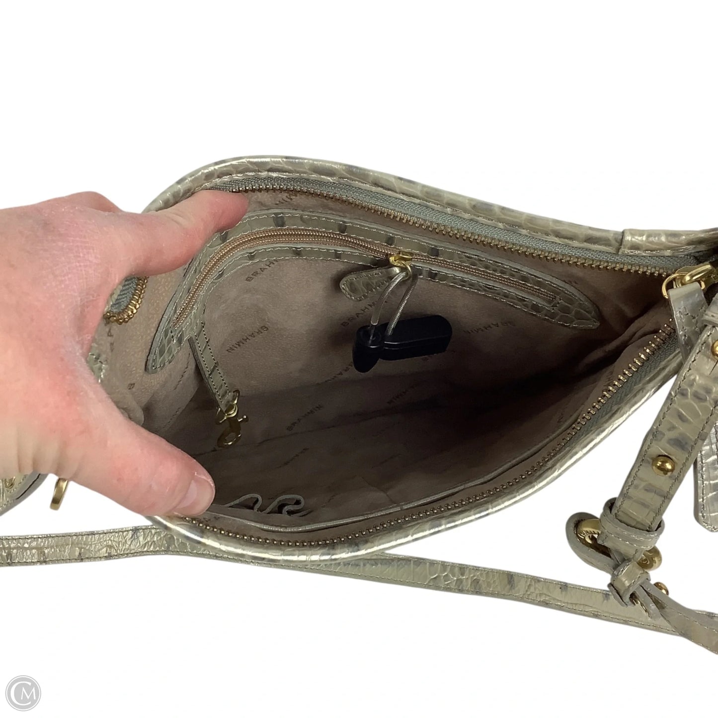 Crossbody Designer By Brahmin, Size: Medium