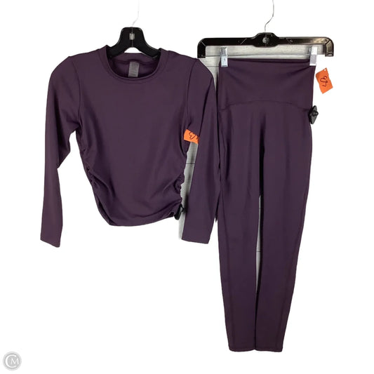 Athletic Pants 2pc By Cmc In Purple, Size: Top S, Bottom Xs