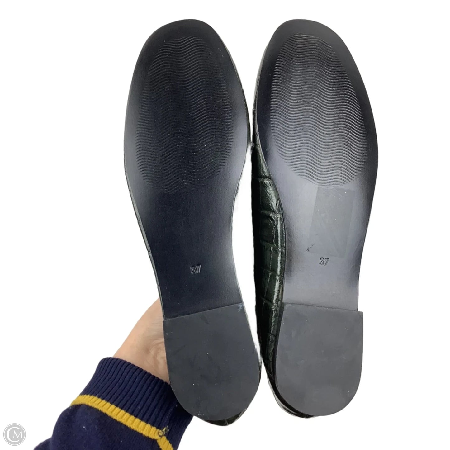 Shoes Flats By H&m In Green, Size: 6.5