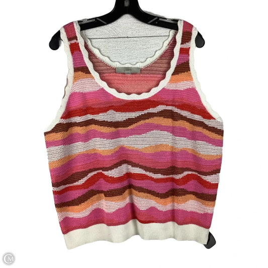 Top Sleeveless By Loft In Multi-colored, Size: Xl