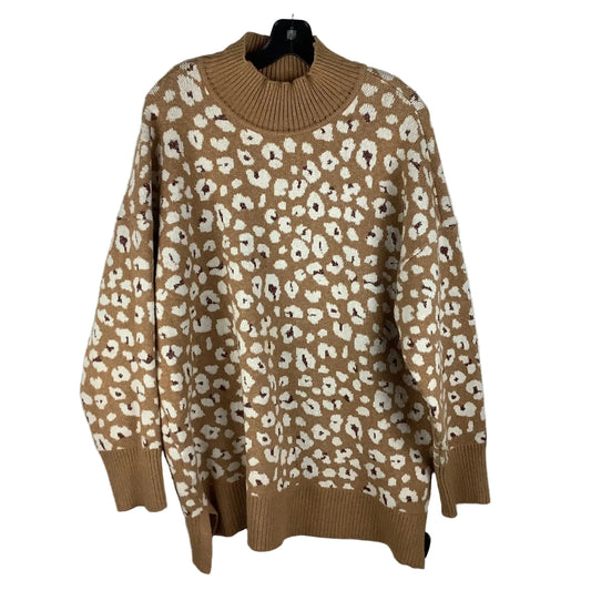 Sweater By Loft In Animal Print, Size: Xxl