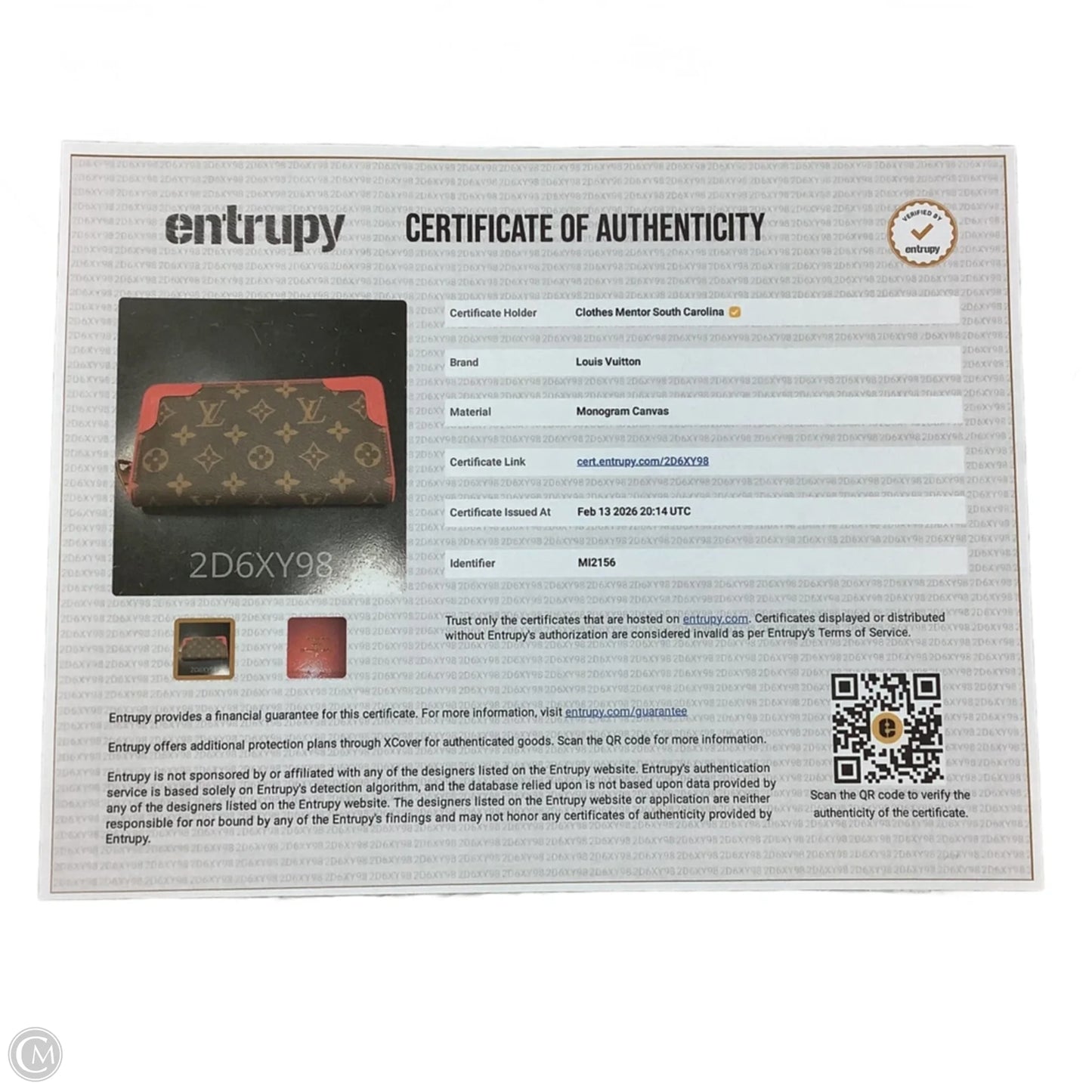 Wallet Luxury Designer By Louis Vuitton, Size: Large