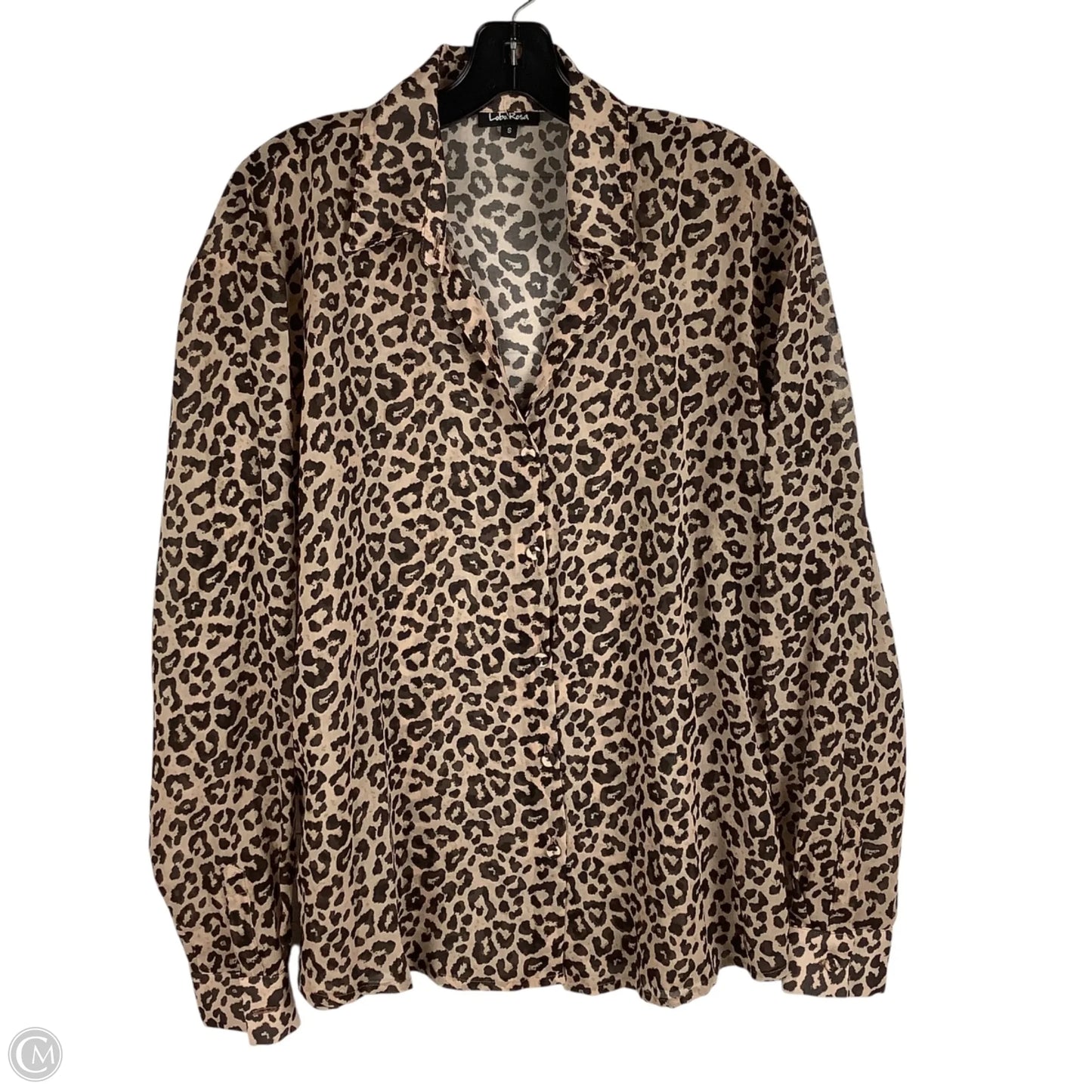 Top Long Sleeve By Cmc In Animal Print, Size: S