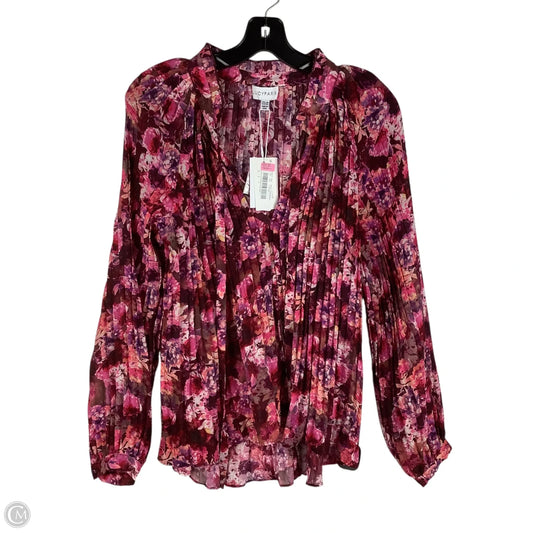 Top Long Sleeve By Lucy Paris In Floral Print, Size: M