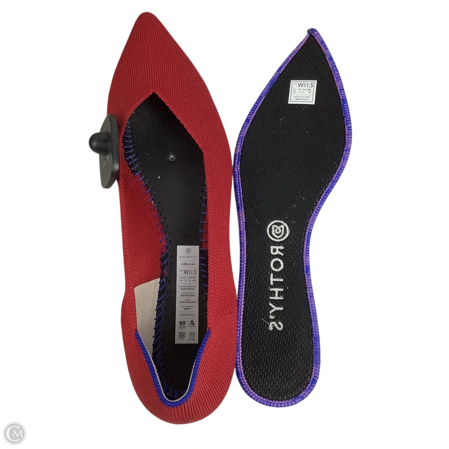 Shoes Flats By Rothys In Red, Size: 11.5