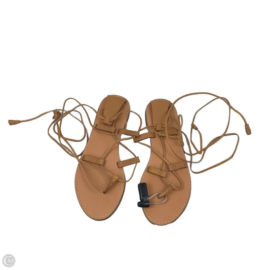 Sandals Flats By Madewell In Brown, Size: 7.5
