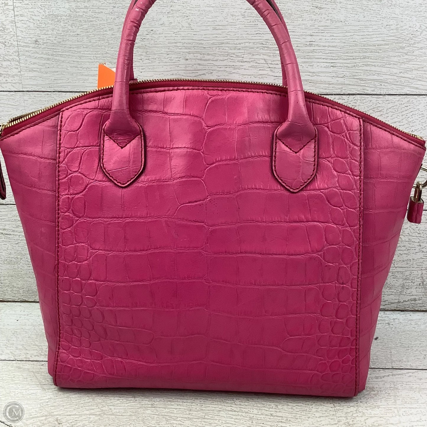 Handbag Luxury Designer By Mcm, AS IS significant wear, Size: Medium
