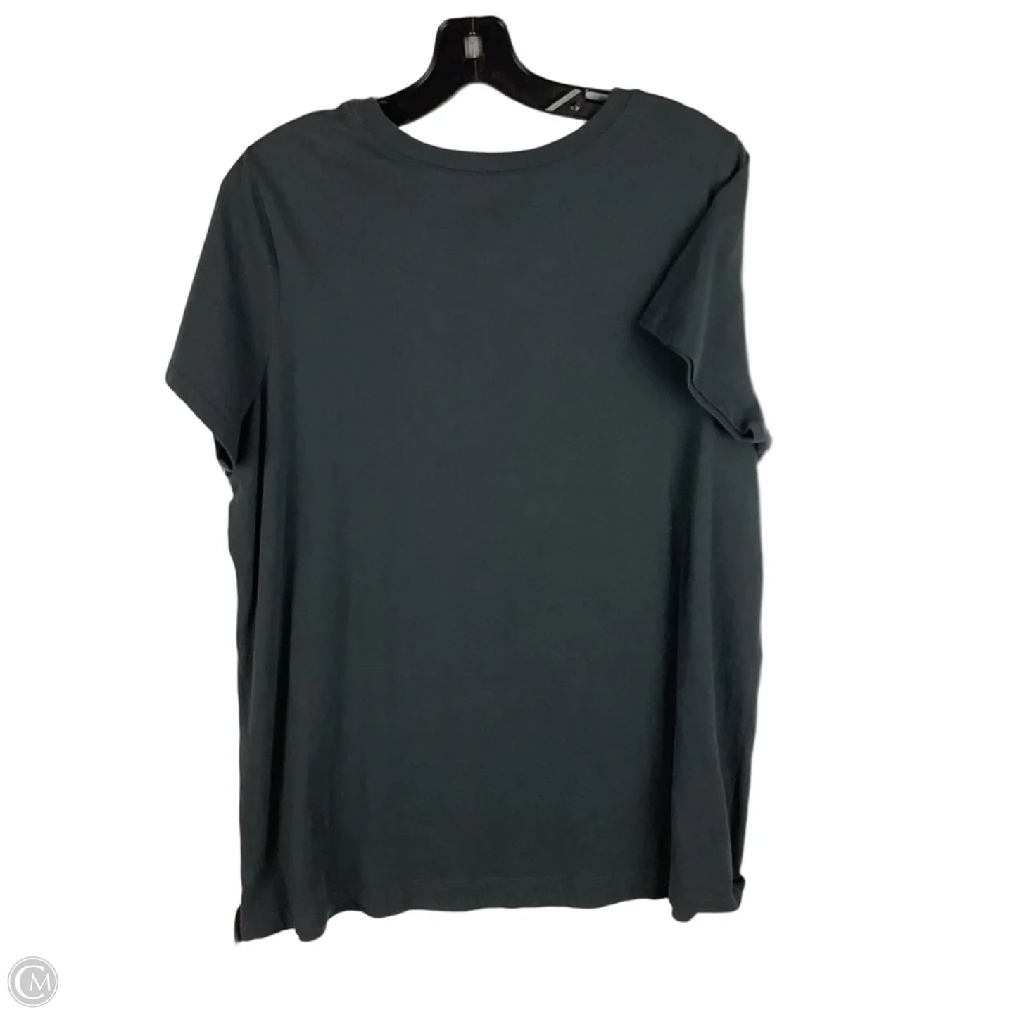 Top Short Sleeve Basic By Clothes Mentor In Grey, Size: 1x