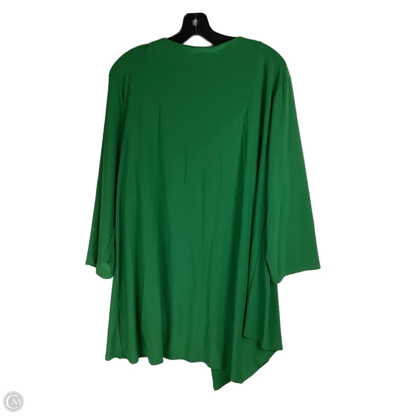 Top Long Sleeve By Cato In Green, Size: 1x (18/20)