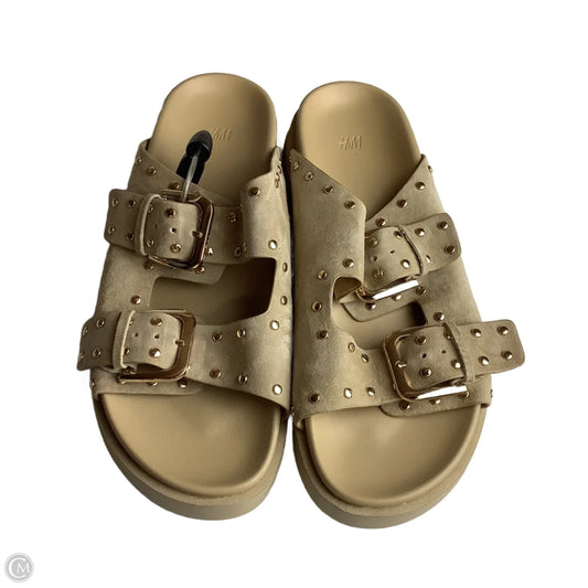 Sandals Flats By H&m In Cream, Size: 9