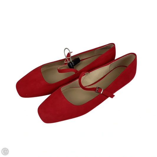 Shoes Flats By H&m In Red, Size: 9