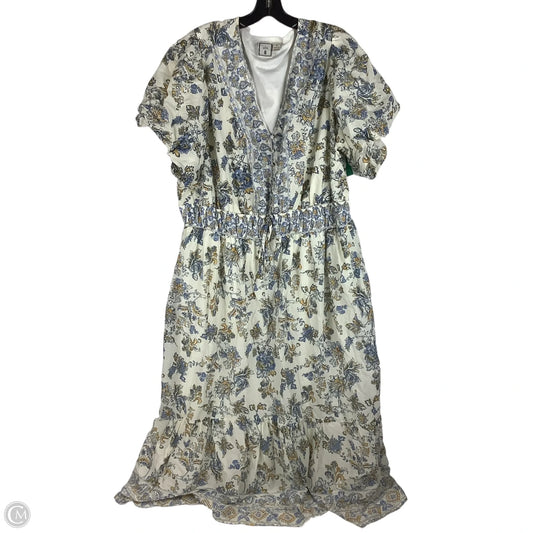 Dress Casual Maxi By Cmc In Cream, Size: 3x