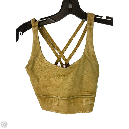 Athletic Bra By Lululemon In Yellow, Size: 4