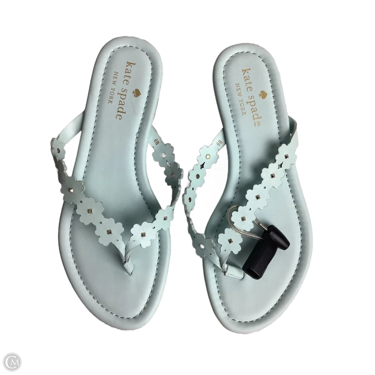 Sandals Designer By Kate Spade In Blue, Size: 6