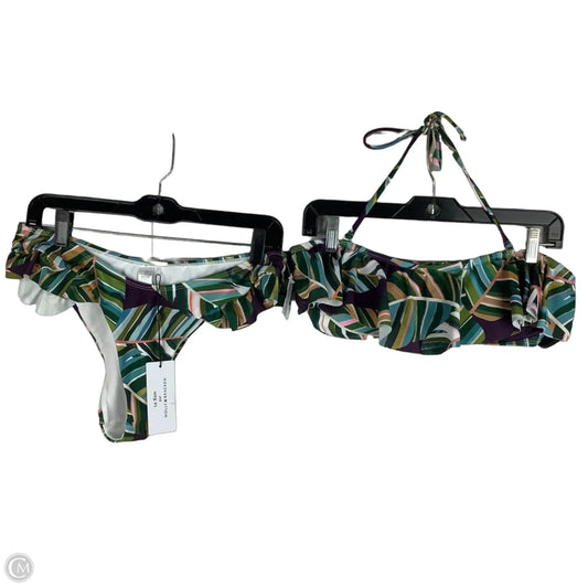 Swimsuit 2pc By Molly Bracken In Tropical Print, Size: L