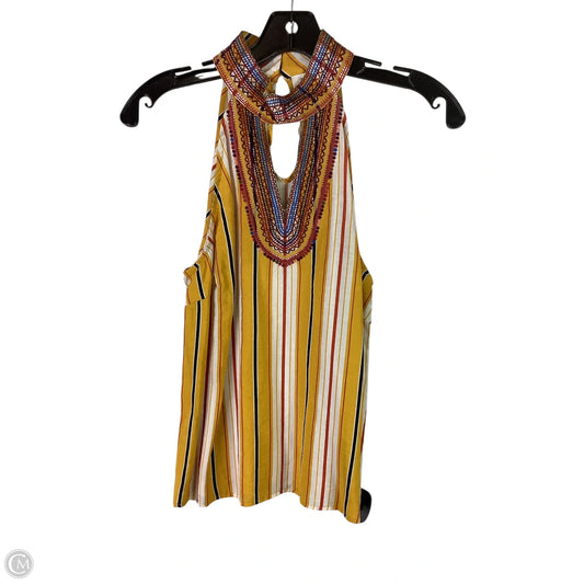Top Sleeveless By Thml In Yellow, Size: Xs