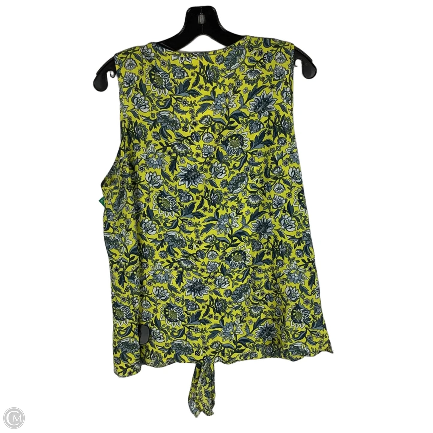 Top Sleeveless By Michael By Michael Kors In Yellow, Size: L
