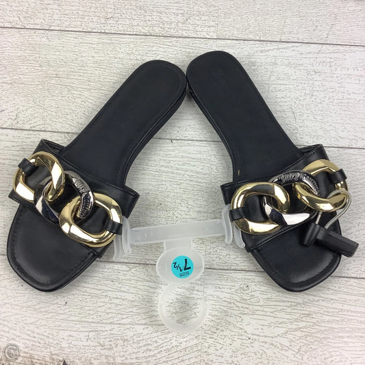Sandals Flats By Juicy Couture In Black, Size: 7.5