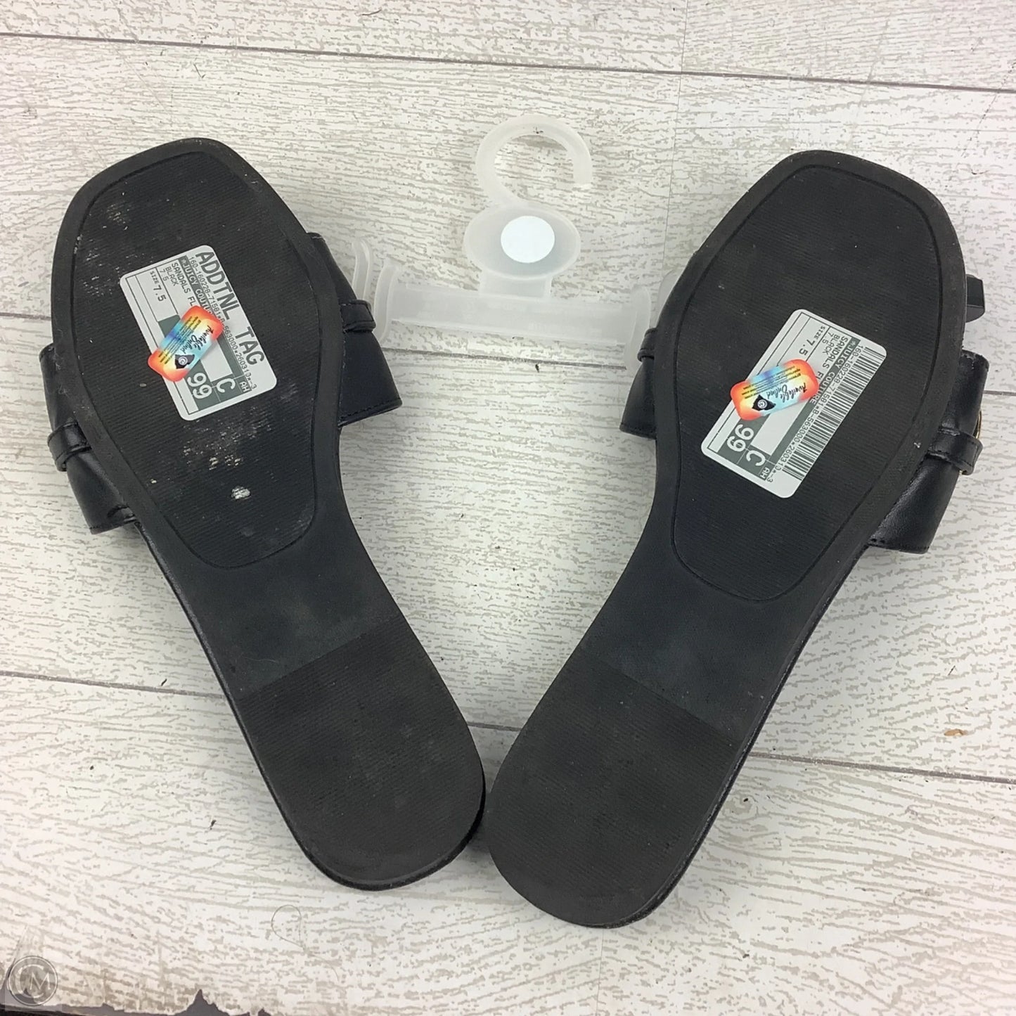 Sandals Flats By Juicy Couture In Black, Size: 7.5