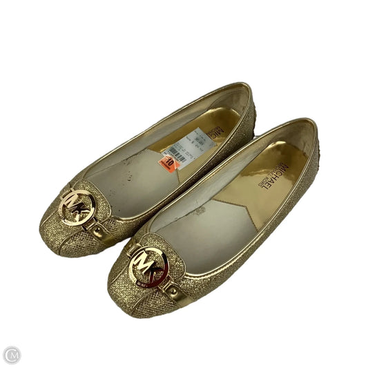Shoes Flats By Michael By Michael Kors In Gold, Size: 10
