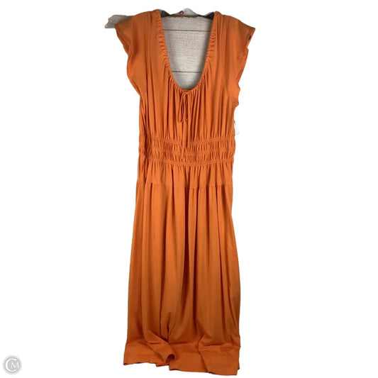 Dress Casual Maxi By Loft In Orange, Size: 16